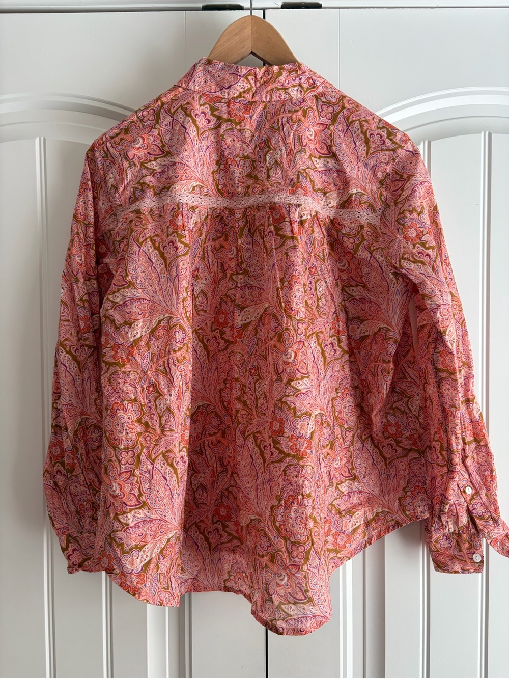 Sundance NWOT Poppy Bloom Paisley Women's Pullover Shirt Blouse Size Petite Med - Picture 6 of 9